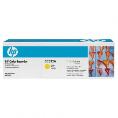 HP CC532A (304A), originálny toner, žltý