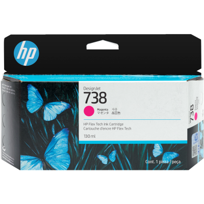 HP 498N6A (738), originálny atrament, purpurový, 130 ml