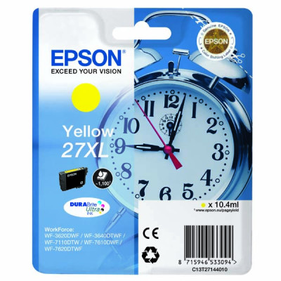 Epson T2714XL (C13T27144010), originálny atrament, žltý, 10,4 ml