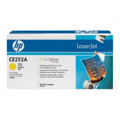 HP CE252A (504A), originálny toner, žltý