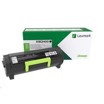 Lexmark 51B2H00 (51B0HA0), originálny toner, čierny