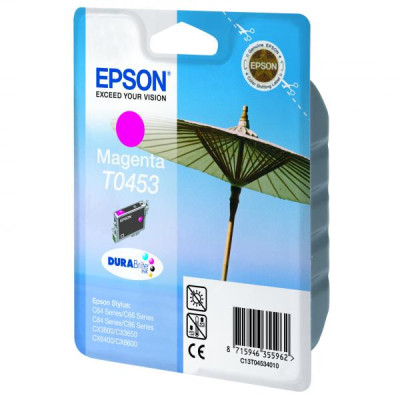 Epson T0453 (C13T045340), originálny atrament, purpurový, 8 ml