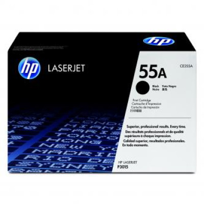 HP CE255A (55A), originálny toner, čierny