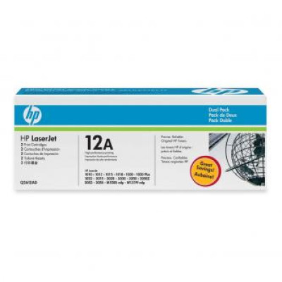 HP Q2612AD (12A), originálny toner, čierny, 2-pack