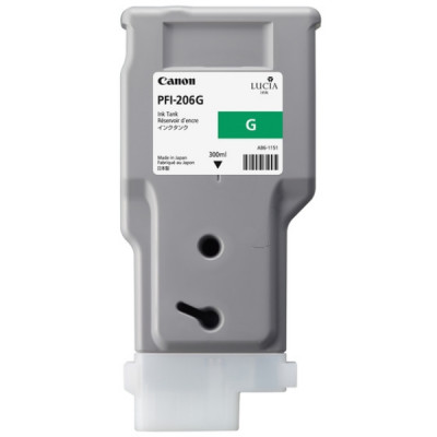 Canon PFI-206G (5310B001), originálny atrament, zelený, 300 ml