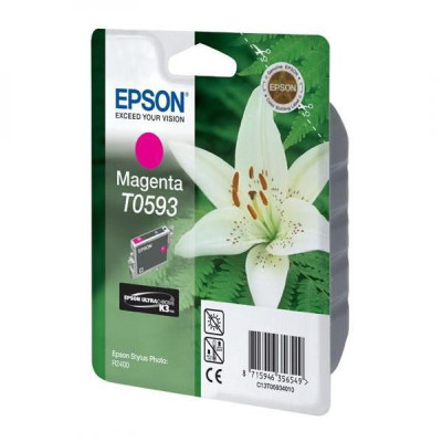 Epson T0593 (C13T059340), originálny atrament, purpurový, 13 ml