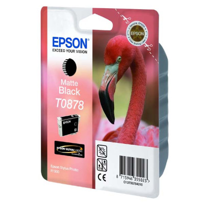 Epson T0878 (C13T08784010), originálny atrament, matne čierny, 11,4 ml