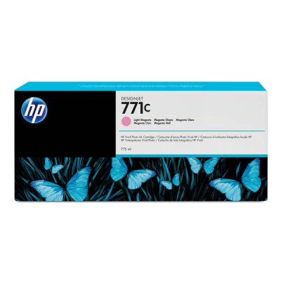 HP B6Y11A (771C), originálny atrament, svetlo purpurový, 775 ml