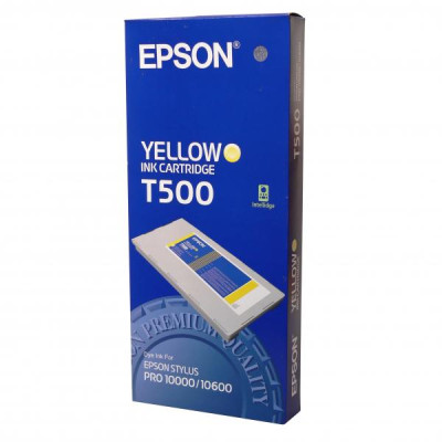 Epson T500 (C13T500011), originálny atrament, žltý, 500 ml