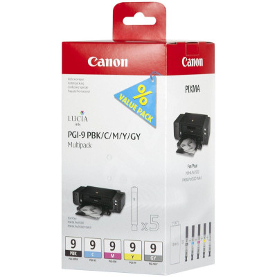 Canon PGI-9MBK/PC/PM/R/G (1033B011, 1033B013), originálny atrament, MBK/PC/PM/R/G