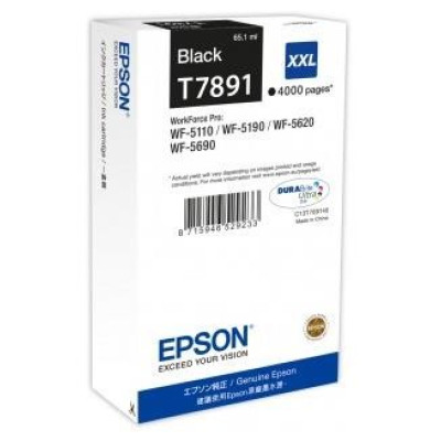 Epson T7891XXL (C13T789140), originálny atrament, čierny, 65 ml