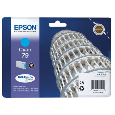 Epson T7912L (C13T79124010), originálny atrament, azúrový, 7 ml