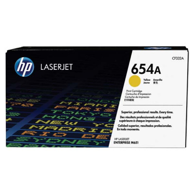 HP CF332A (654A), originálny toner, žltý