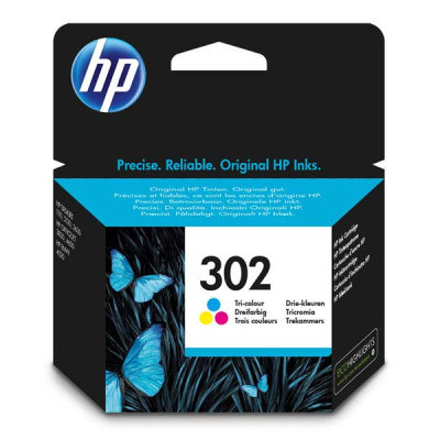 HP F6U65AE (302), originálny atrament, farebný, 4 ml