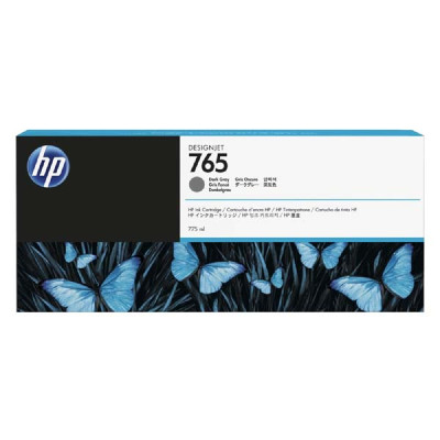 HP F9J54A (765), originálny atrament, tmavo šedý, 775 ml