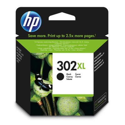 HP F6U68AE (302XL), originálny atrament, čierny, 8,5 ml