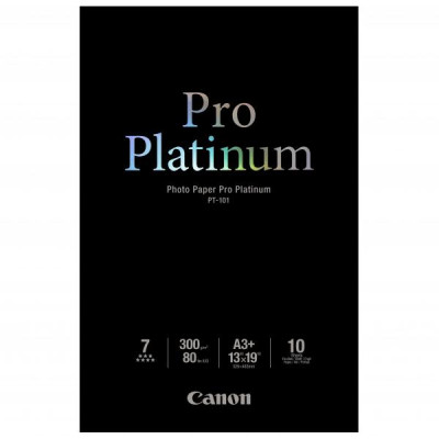 Canon Photo Paper Pro Platinum, foto papír, lesklý, biela, A3+, 300 g/m2, 10 ks, PT-101 A3+, tonerový