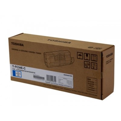 Toshiba T-FC34E-C (6A000001782), originálny toner, azúrový