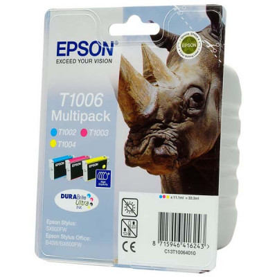 Epson T1006 (C13T10064010), originálny atrament, CMY, 3 × 11,1 m, 3-pack