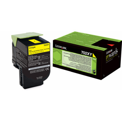 Lexmark 70C2XY0 (70C2XYE), originálny toner, žltý