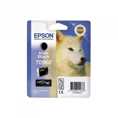 Epson T0968 (C13T09684010), originálny atrament, matne čierny, 13 ml