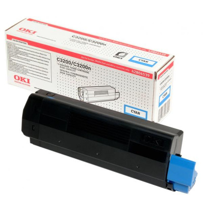 Oki C3200 (42804539), originálny toner, azúrový