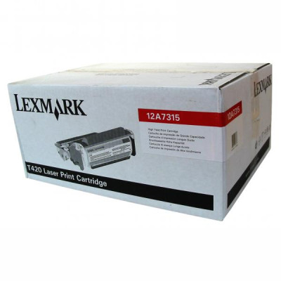 Lexmark 12A7315, originálny toner, čierny