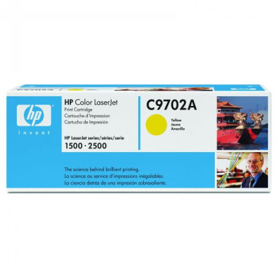 HP C9702A (121A), originálny toner, žltý