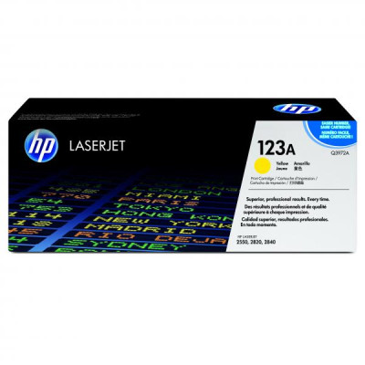 HP Q3972A (123A), originálny toner, žltý