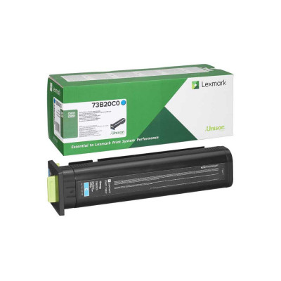 Lexmark 73B20C0 (73B0020), originálny toner, azúrový