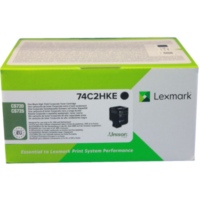 Lexmark 74C2HK0 (74C2HKE, 74C0H10), originálny toner, čierny