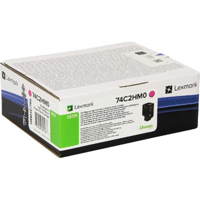 Lexmark 74C2HM0 (74C2HME, 74C0H30), originálny toner, purpurový