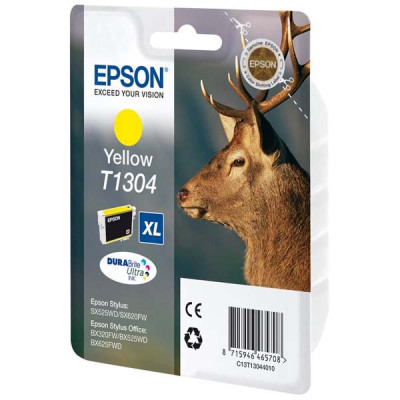 Epson T1304 (C13T13044010), originálny atrament, žltý, 10,1 ml