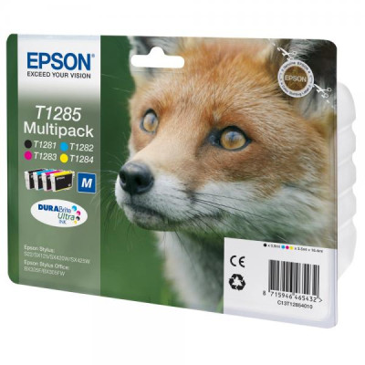 Epson T1285 (C13T12854010), originálny atrament, CMYK, 4-pack