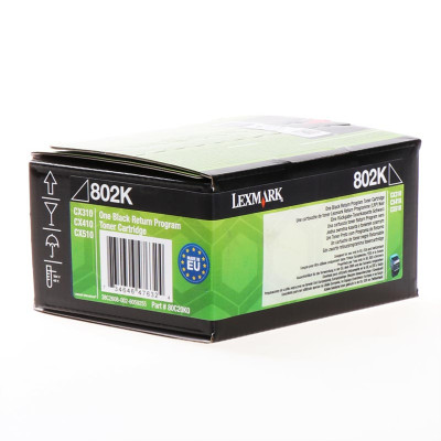 Lexmark 80C20K0 (80C20KE), originálny toner, čierny