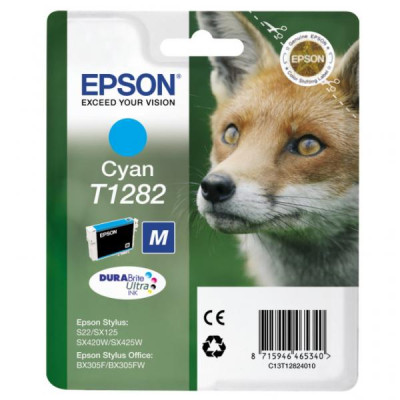 Epson T1282 (C13T12824011), originálny atrament, azúrový, 3,5 ml