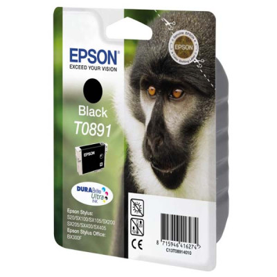 Epson T0891 (C13T08914011), originálny atrament, čierny, 5,8 ml