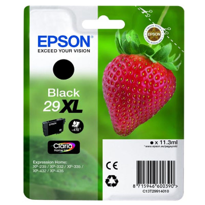 Epson T2991 (C13T29914010, T29XL), originálny atrament, čierny, 11,3 ml