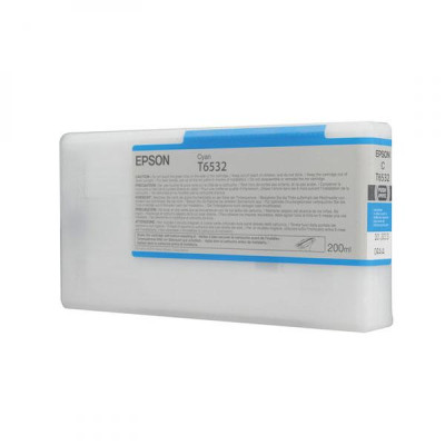 Epson T6532 (C13T653200), originálny atrament, azúrový, 200 ml