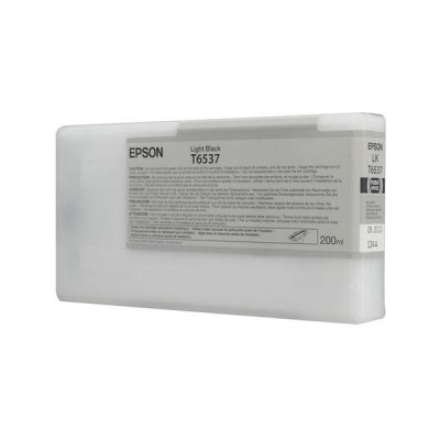 Epson T6537 (C13T653700), originálny atrament, svetlo čierny, 200 ml