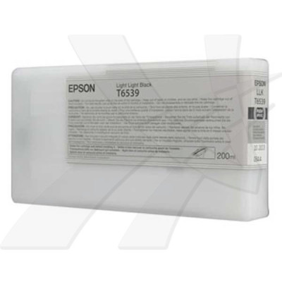 Epson T6539 (C13T653900), originálny atrament, svetlo svetlo čierny, 200 ml