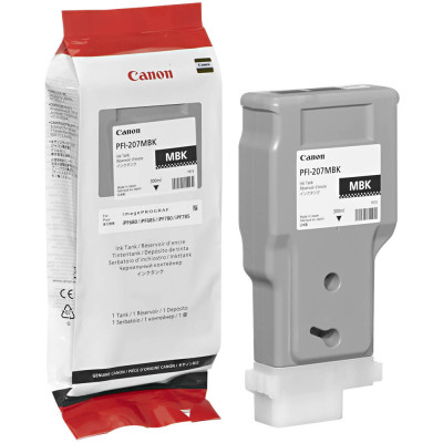 Canon PFI-207MBk (8788B001), originálny atrament, matne čierny, 300 ml