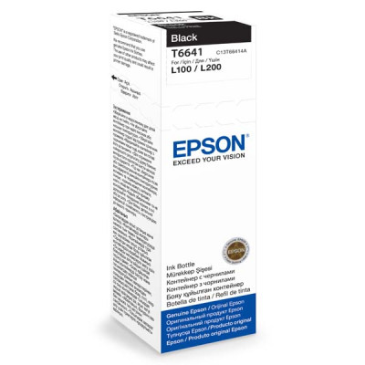 Epson T6641 (C13T66414A), originálny atrament, čierny, 70 ml