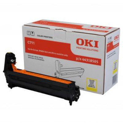 Oki C711 (44318505), originálny valec, žltý