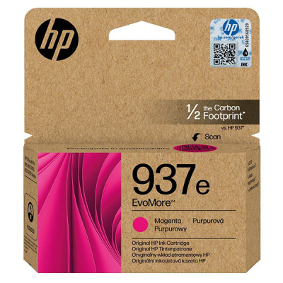 HP 4S6W7NE (937e), originálny atrament, purpurový, EvoMore