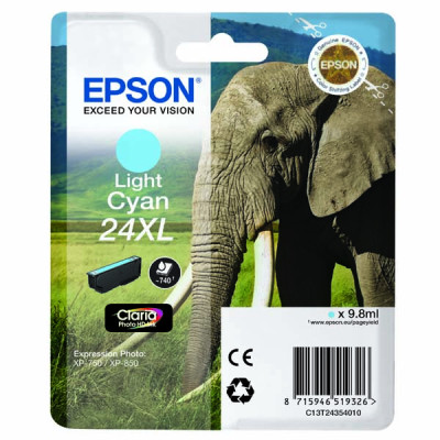 Epson T2435 (C13T24354010), originálny atrament, svetlo azúrový, 9,8 ml