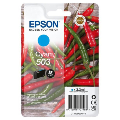 Epson T09Q2 (C13T09Q24010, 503), originálny atrament, azúrový, 3,3 ml