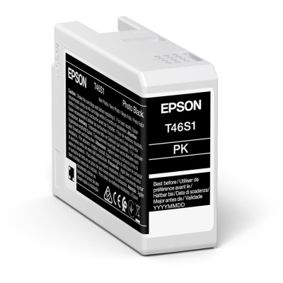 Epson T46S1 (C13T46S100), originálny atrament, photo čierny, 25 ml