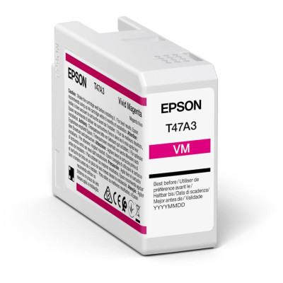 Epson T47A3 (C13T47A30N), originálny atrament, vivid purpurový, 50 ml