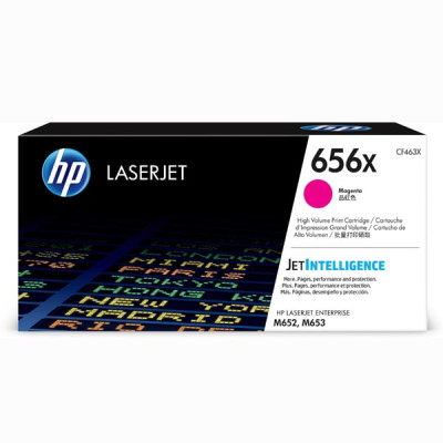 HP CF463X (656X), originálny toner, purpurový